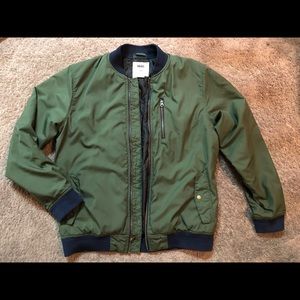 Vans men green bomber jacket